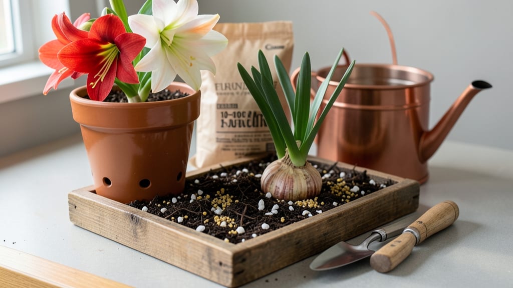 Soil For Amaryllis: Well-Drained Loam Mix for Bold Blooms