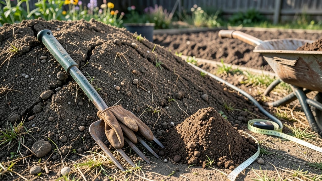 What Does a Yard of Topsoil Look Like: Loose, Dark Brown Soil Pile (3 Cubic Feet Visual Guide)
