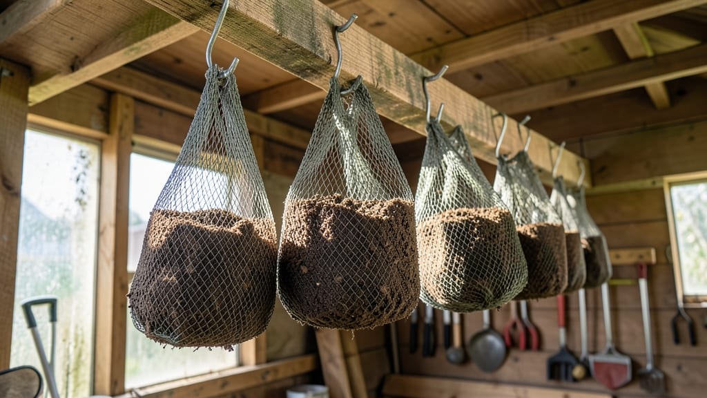 Hanging Mesh Bags for Vertical Gardening
