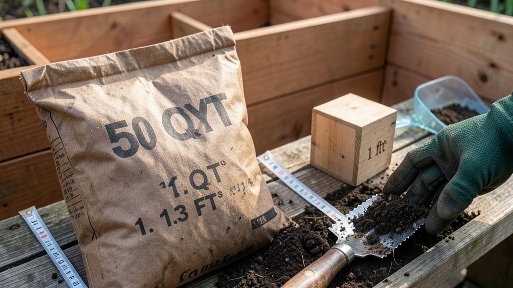 50 Quarts Potting Soil to Cubic Feet: Exact Conversion Table by Depth