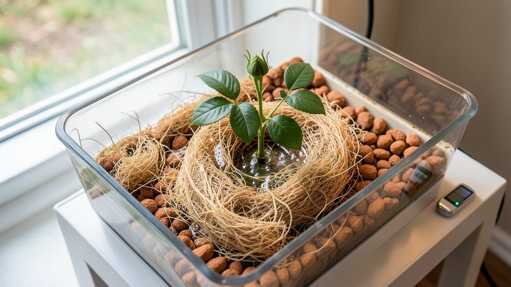 Hydroponic Growing Medium for Roses