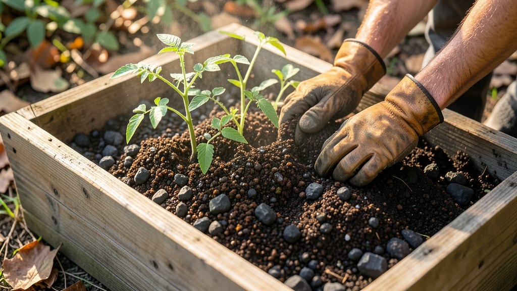 Worm Castings and Biochar Mix