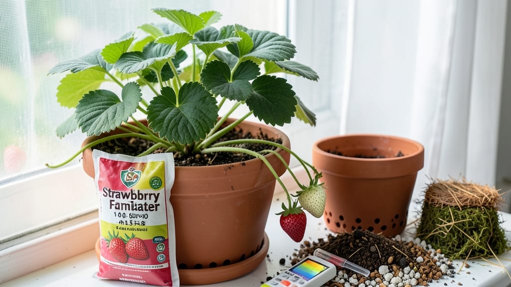 Best Soil Mix for Strawberries in Pots: Airy, Acidic Blend That Prevents Root Rot