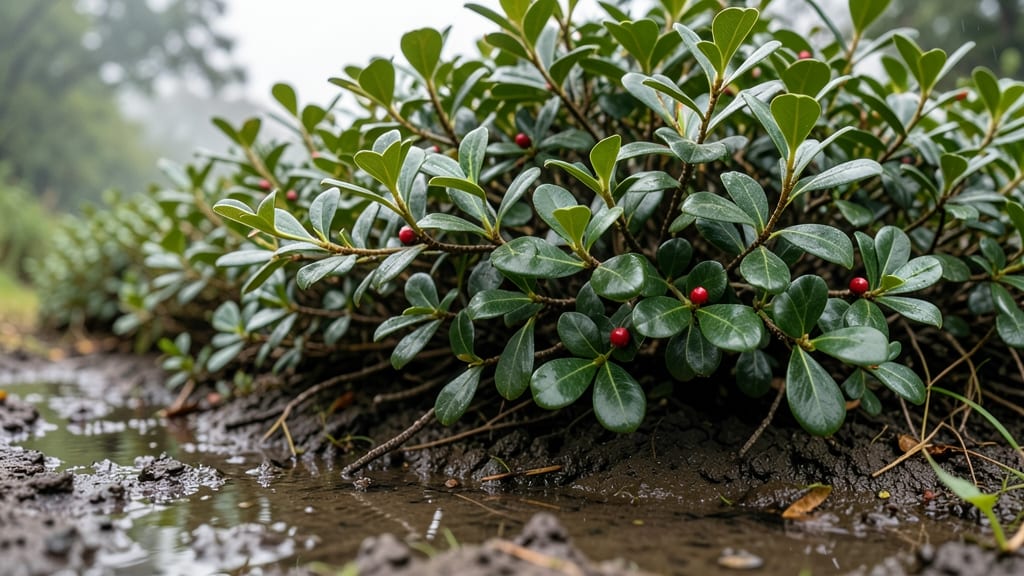 Inkberry Holly Provides Evergreen Structure