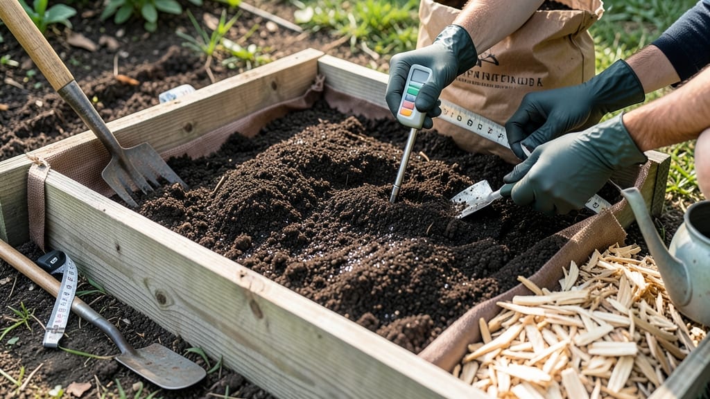 Raised Garden Soil Preparation: Loose, Aerated Base for Thriving Roots