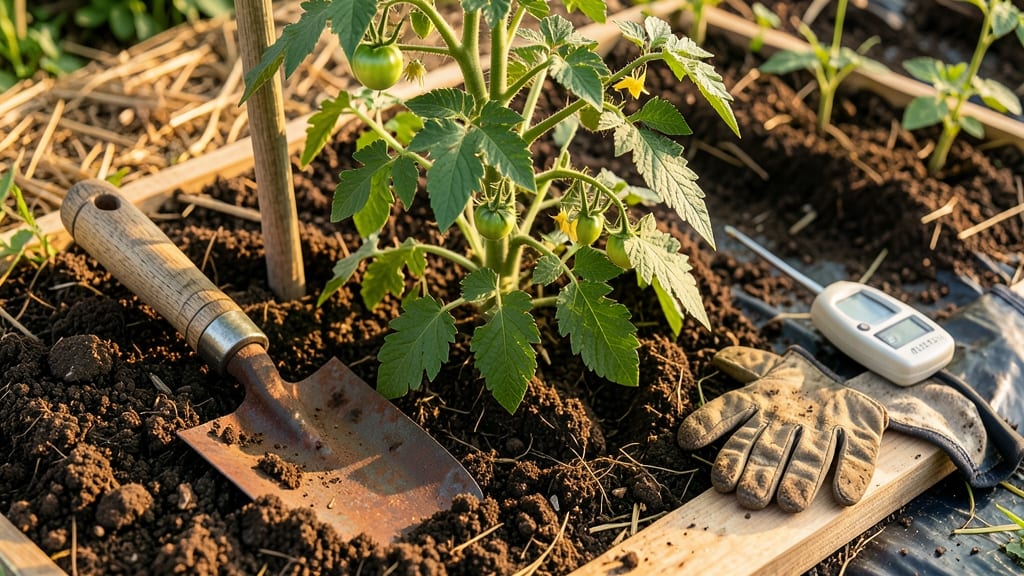 Preparing Soil for Tomato Plants: Loose, Nutrient-Rich Mix for Thriving Roots