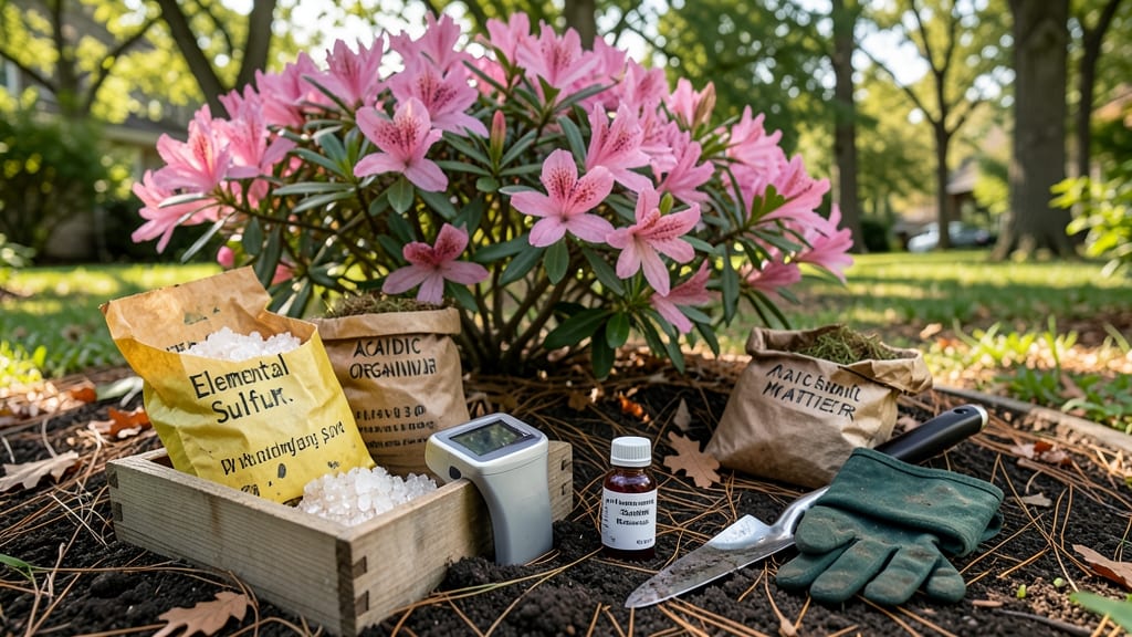 How to Make Soil Acidic for Azaleas: Sulfur and Peat Moss Magic for Blooming Beauty