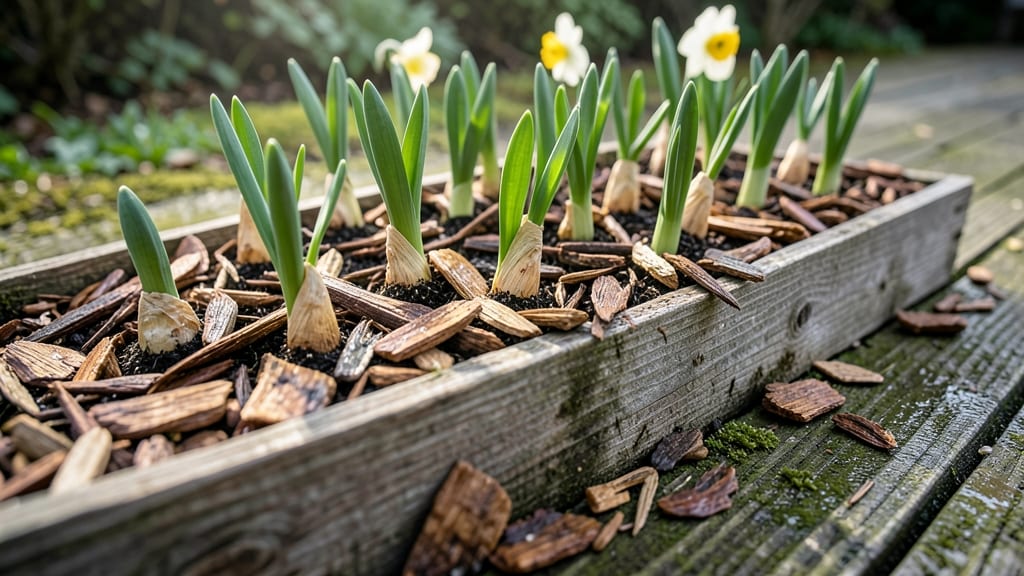 Wood Chips for Bulb Planting