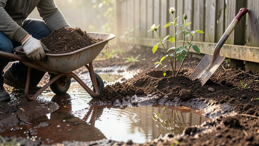Clay Soil Amended with Compost