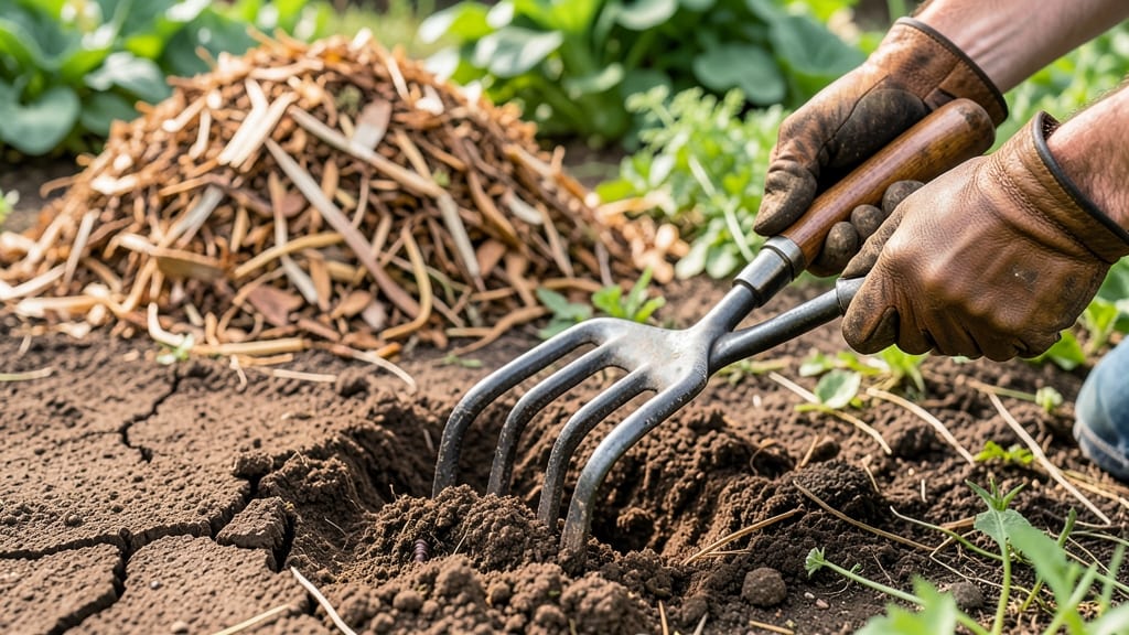 Soil Turning Tool: Aerates Compacted Garden Beds Effortlessly