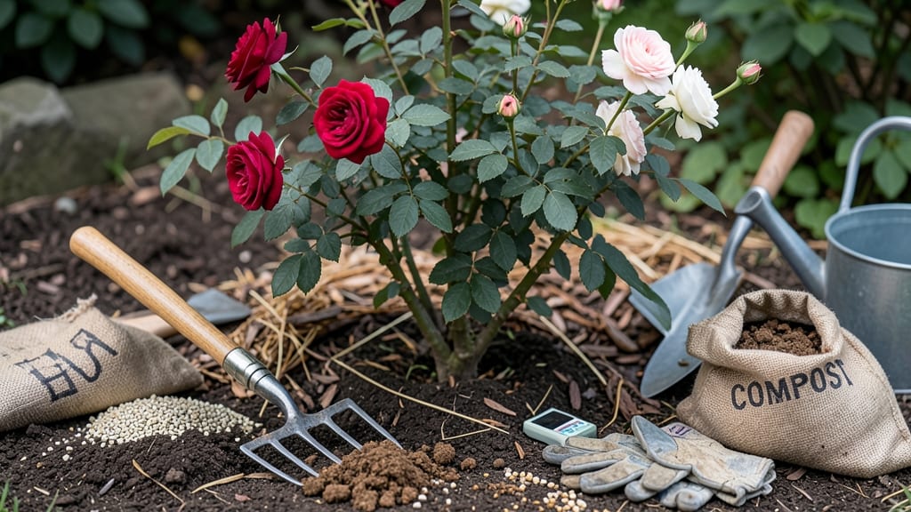 Rose Garden Soil Preparation: Loose, Aerated Mix for Vibrant Blooms Year-Round
