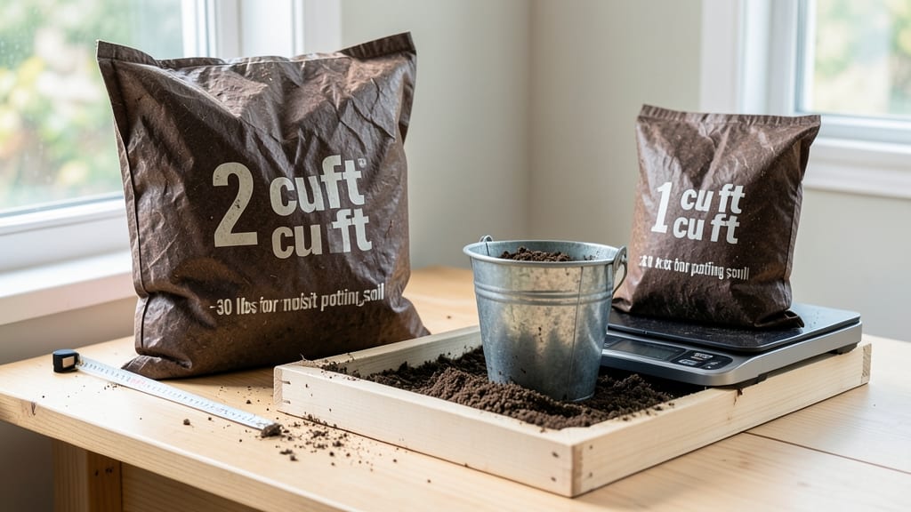 How Much Do 2 Cu Ft of Potting Soil Weigh: Exact Pounds by Type and Moisture Levels