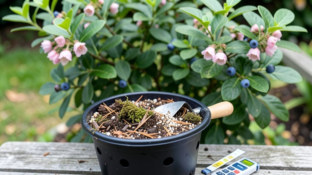 Soil Mix for Blueberries in Containers: Acidic Loam With Perfect Drainage for Thriving Bushes