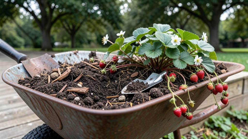 Strawberry Soil Mix: Acidic Loam for Thriving Berries and Drainage