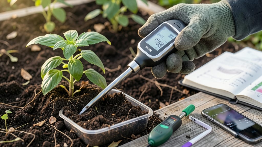 Digital Soil Testing Kit: Instant pH and Nutrient Readings for Precision Gardening