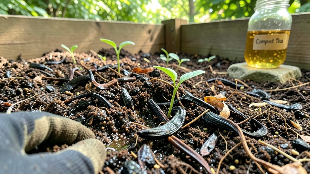 Compost-Rich Soil for Organic Gardening