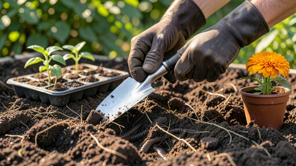 Loosening Soil by Pulling Plugs: Aeration Trick for Root Growth Without Digging