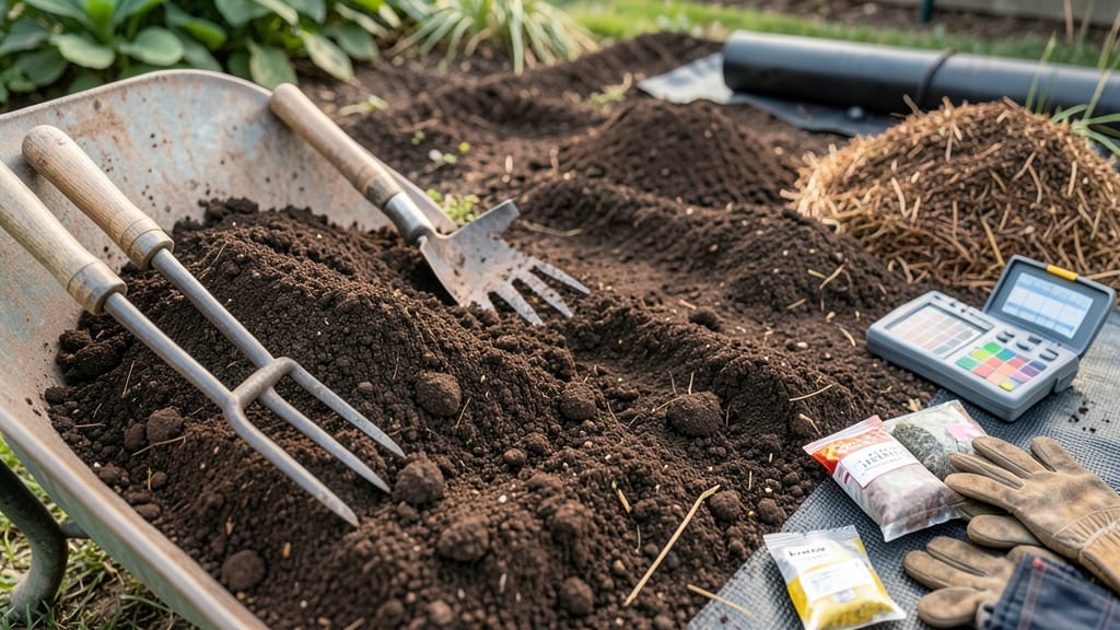 Garden Soil Preparation: Loose, Drainage-Optimized Mix for Thriving Plants