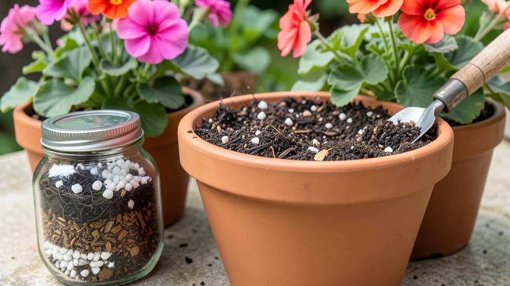 Best Soil For Geraniums In Pots: Fast-Draining Acidic Mix for Vibrant Blooms