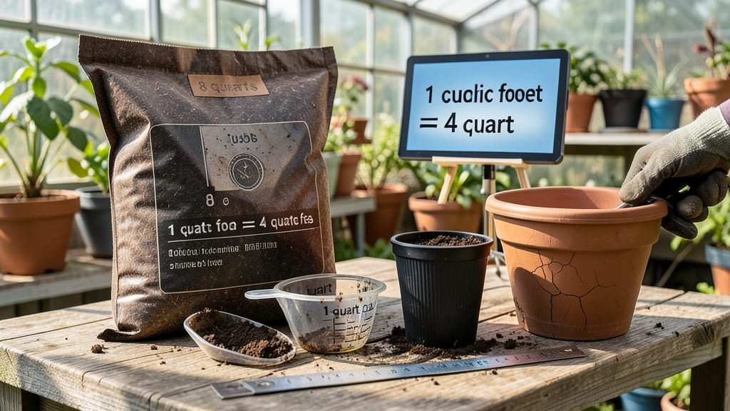 Potting Soil Quarts to Cubic Feet: Quick Conversion Chart for Gardeners