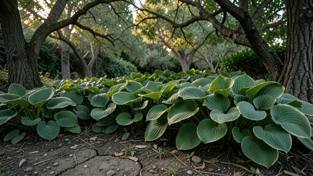 Hostas for Lush Green Ground Cover