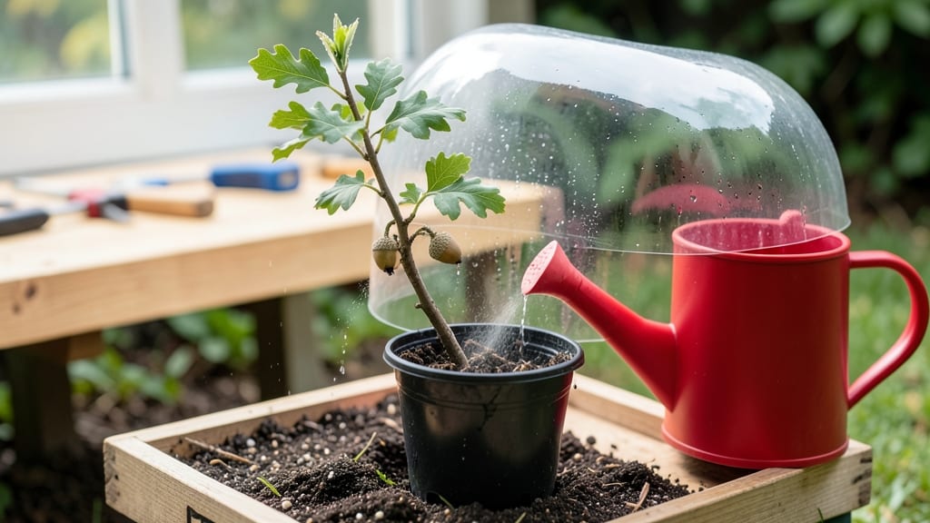Potting Soil for Acorns: Lightweight Loam for Germination Success