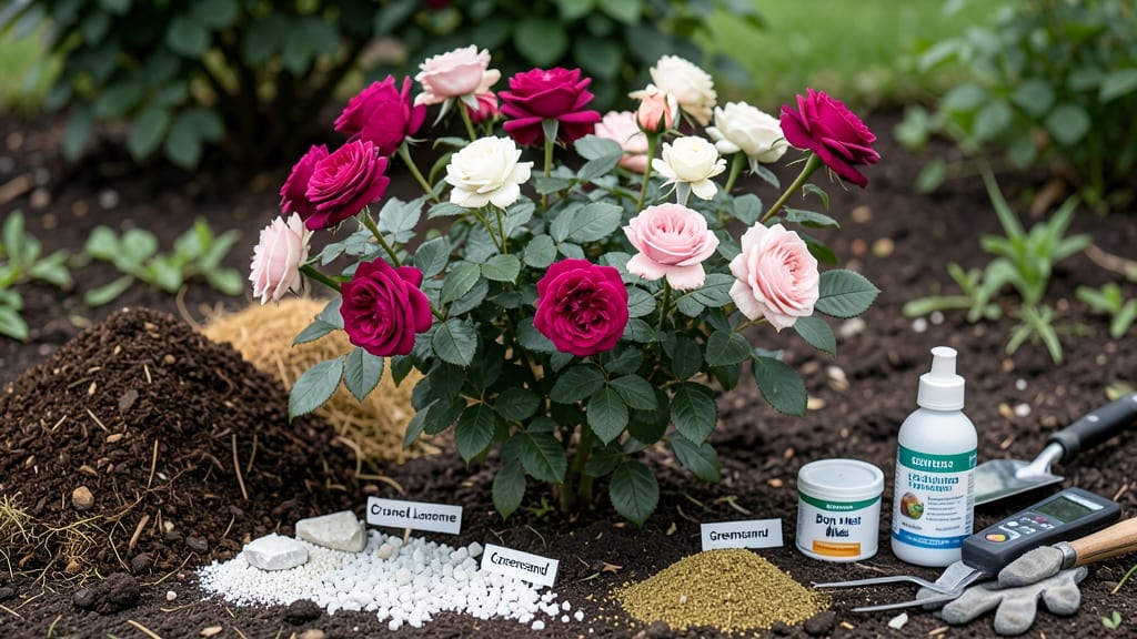 Soil Amendments for Roses: Acidic Loam Mix for Vibrant, Thorn-Free Blooms